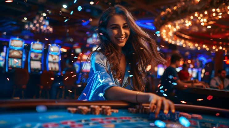 pokebet live casino table with dealer streaming on mobile screen